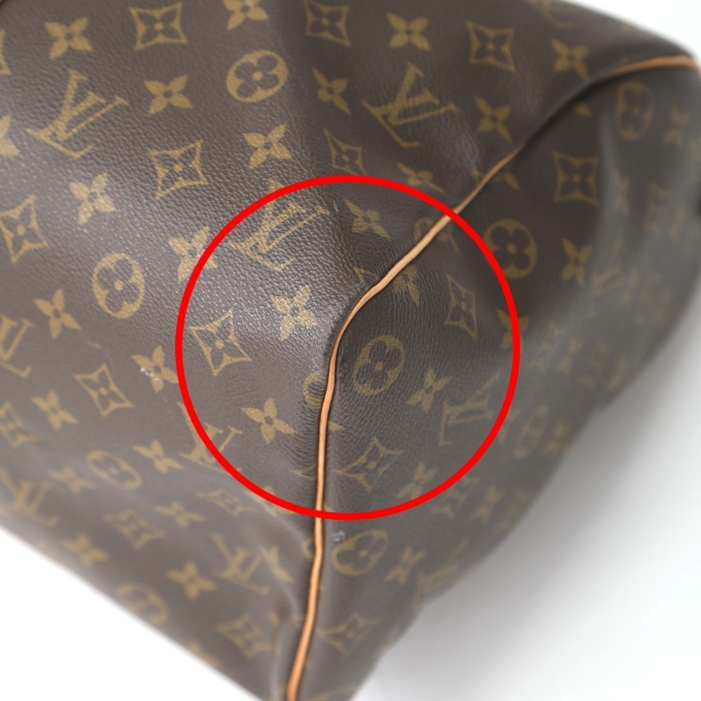 LOUIS VUITTON Authentic Brown Monogram Canvas Keepall 45 Boston Bag - Picture 7 of 15